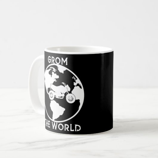 Grom der Welt Kaffeetasse (Vorderseite Links)