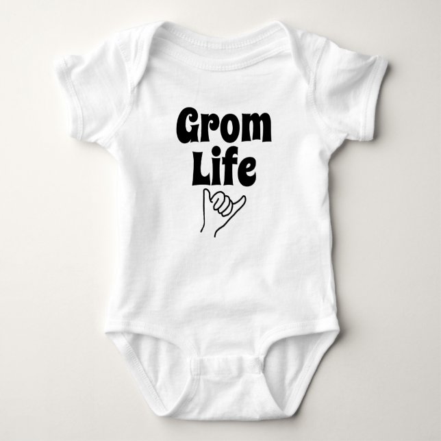 Grom Life Shaka Baby Bodysuit Baby Strampler (Vorderseite)