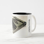 Groma Kolibri Schreibmaschine Zweifarbige Tasse (VorderseiteRechts)