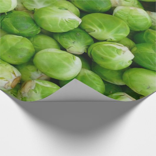 Grön Bryssel Kål Geschenkpapier (Ecke)