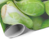 Grön Bryssel Kål Geschenkpapier (Rolleneckpunkt)