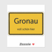 Gronau Aufkleber Sticker Autoaufkleber (Blatt)