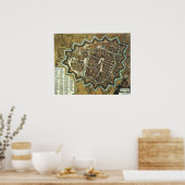 Groningen 1652 Karte Poster (Küche)