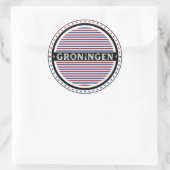 Groningen City Pride Emblem – Dutch Identity Runder Aufkleber (Tasche)