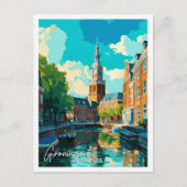 Groningen Deutschland - Illustration von Reisen Postkarte (Vorderseite)