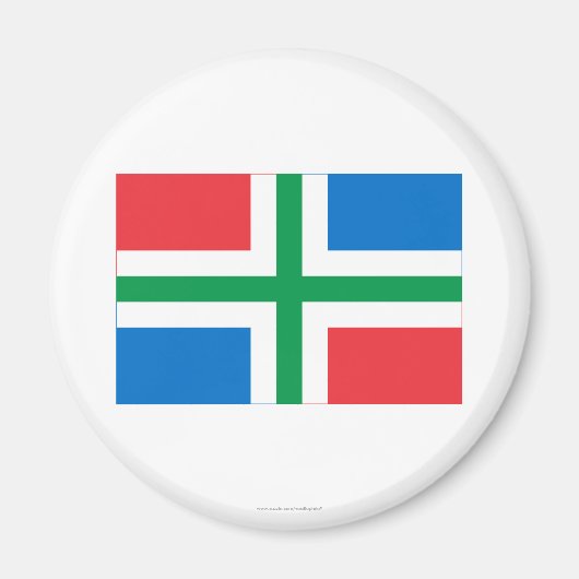 Groningen Flag Magnet (Vorne)