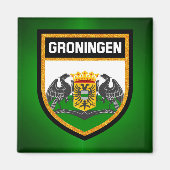 Groningen Flag Magnet (Vorne)