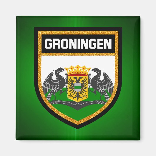 Groningen Flag Magnet (Vorne)