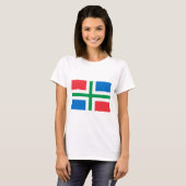 Groningen-Flagge T-Shirt (Vorne ganz)