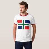 Groningen-Flaggen-T - Shirt (Vorne ganz)