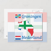 Groningen-Nederland Postkarte (Vorne/Hinten)