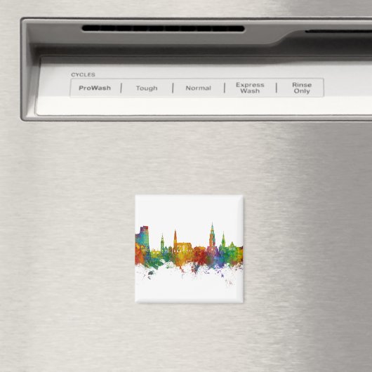 Groningen Niederlande Skyline Magnet (In Situ (Geschirrspüler))