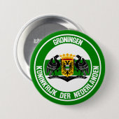 Groningen Round Emblem Button (Vorne & Hinten)
