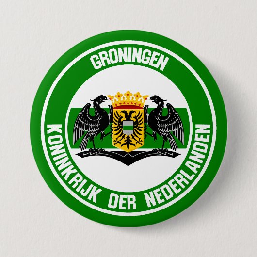 Groningen Round Emblem Button (Vorderseite)