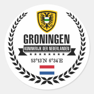 Groningen Runder Aufkleber