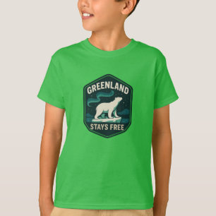 Grönland bleibt frei-Abzeichen T-Shirt