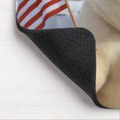 Grönland-Eisbär mit Trump-Frisur Mousepad (Ecke)