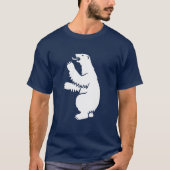 Grönland Eisbär Wappen  T-Shirt (Vorderseite)