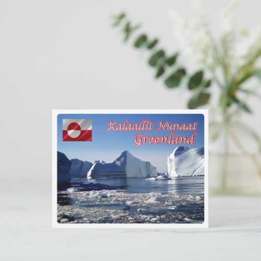 Grönland - Eisberge - Postkarte (Stehend Vorderseite)