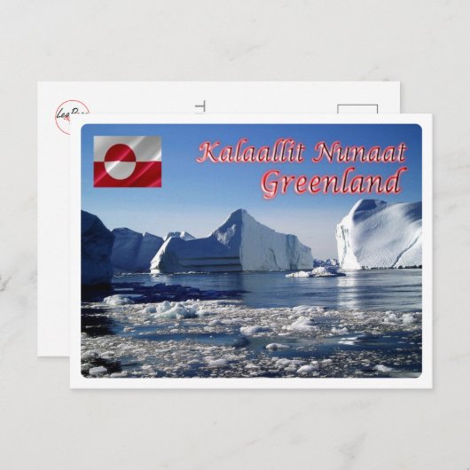 Grönland - Eisberge - Postkarte (Vorne/Hinten)