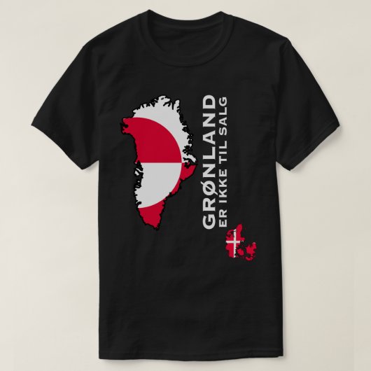 Grønland Er Ikke Til Salg M T-Shirt (Design vorne)