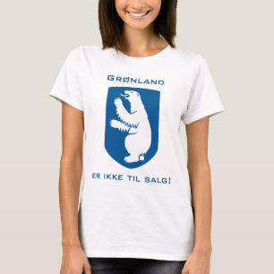 Grønland Er Ikke Til Salg! mit Eisbärschild T-Shirt