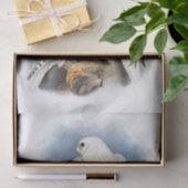 Grönland-Falke, dekoupage Seidenpapier (Geschenk)