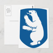 Grönland Flag Karte GL (Vorne/Hinten)