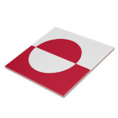 Grönland Flag Tile Fliese (Seite)