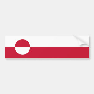 Grönland-Flagge Autoaufkleber