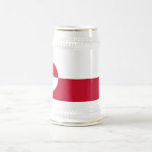 Grönland-Flagge Bierglas (Mittel)