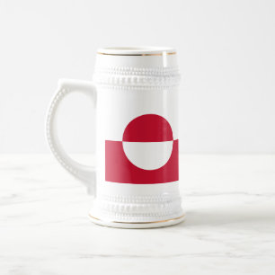 Grönland-Flagge Bierglas