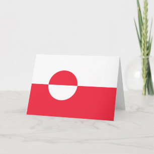 Grönland-Flagge Dankeskarte