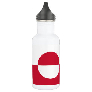 Grönland-Flagge Edelstahlflasche