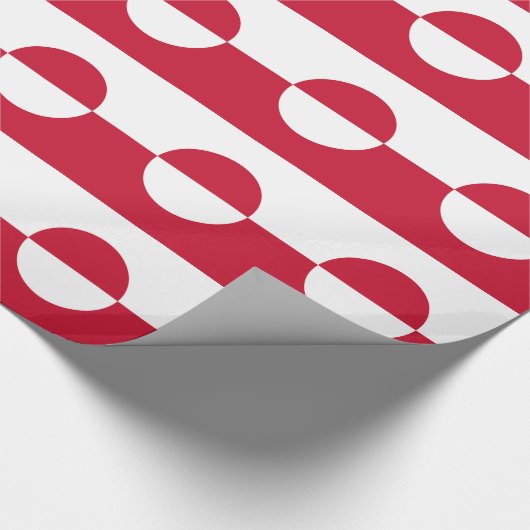 Grönland-Flagge Geschenkpapier (Ecke)