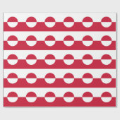 Grönland-Flagge Geschenkpapier (Flach)