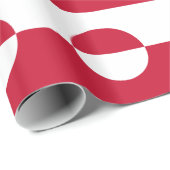 Grönland-Flagge Geschenkpapier (Rolleneckpunkt)