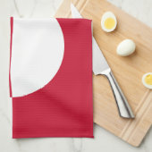 Grönland-Flagge Geschirrtuch (Viertel Falte)