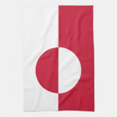 Grönland-Flagge Geschirrtuch (Vertikal)