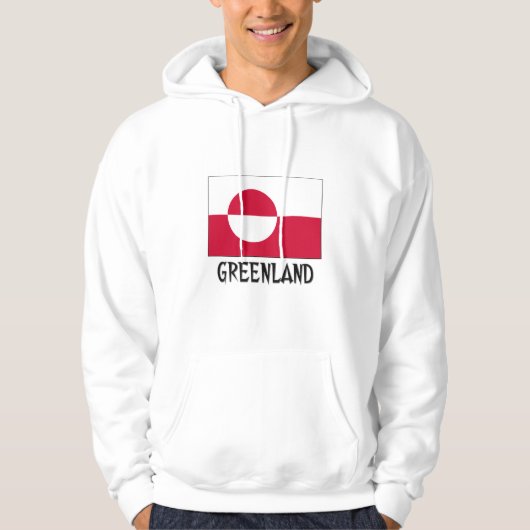 Grönland-Flagge Hoodie (Vorderseite)