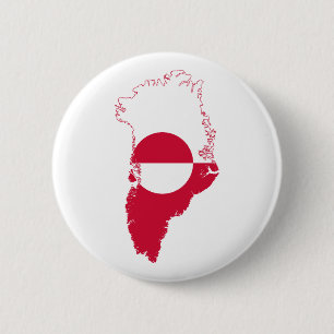 Grönland-Flagge im Land T-Shirt Button