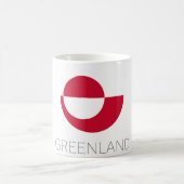 Grönland-Flagge Kaffeetasse (Mittel)
