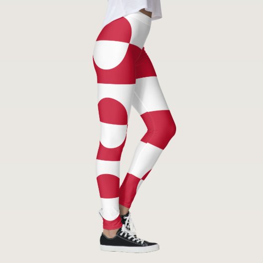 Grönland-Flagge Leggings (Rechts)