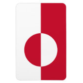 Grönland-Flagge Magnet (Vertikal)