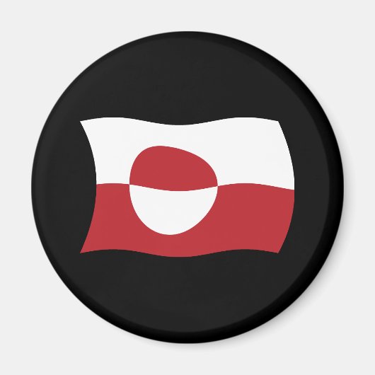 Grönland Flagge Magnet (Vorne)