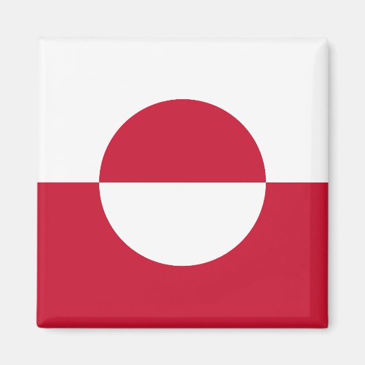 Grönland-Flagge Magnet (Vorne)