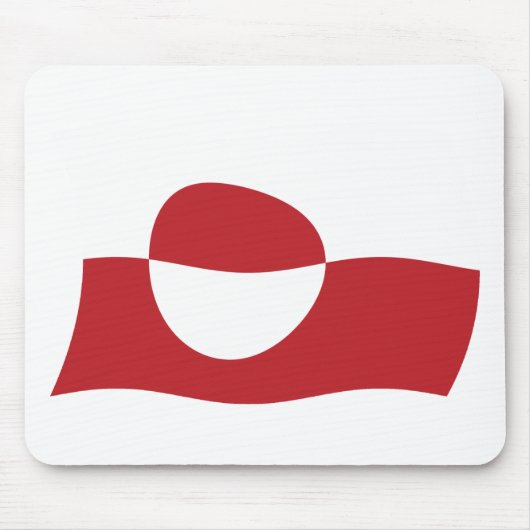 Grönland Flagge Mauspad (Vorne)