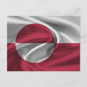 Grönland-Flagge Postkarte