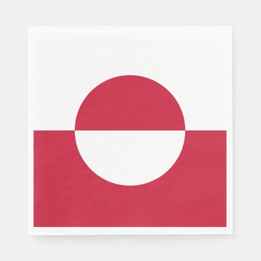Grönland-Flagge Serviette (Vorderseite)
