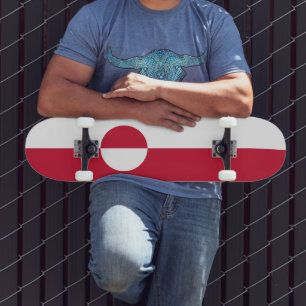 Grönland-Flagge Skateboard